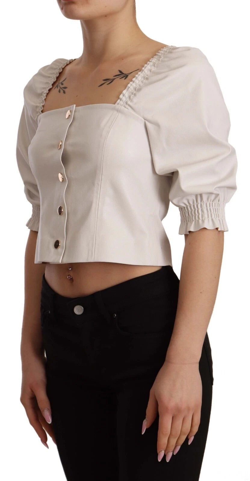 PINKO White Blouse for Women side view
