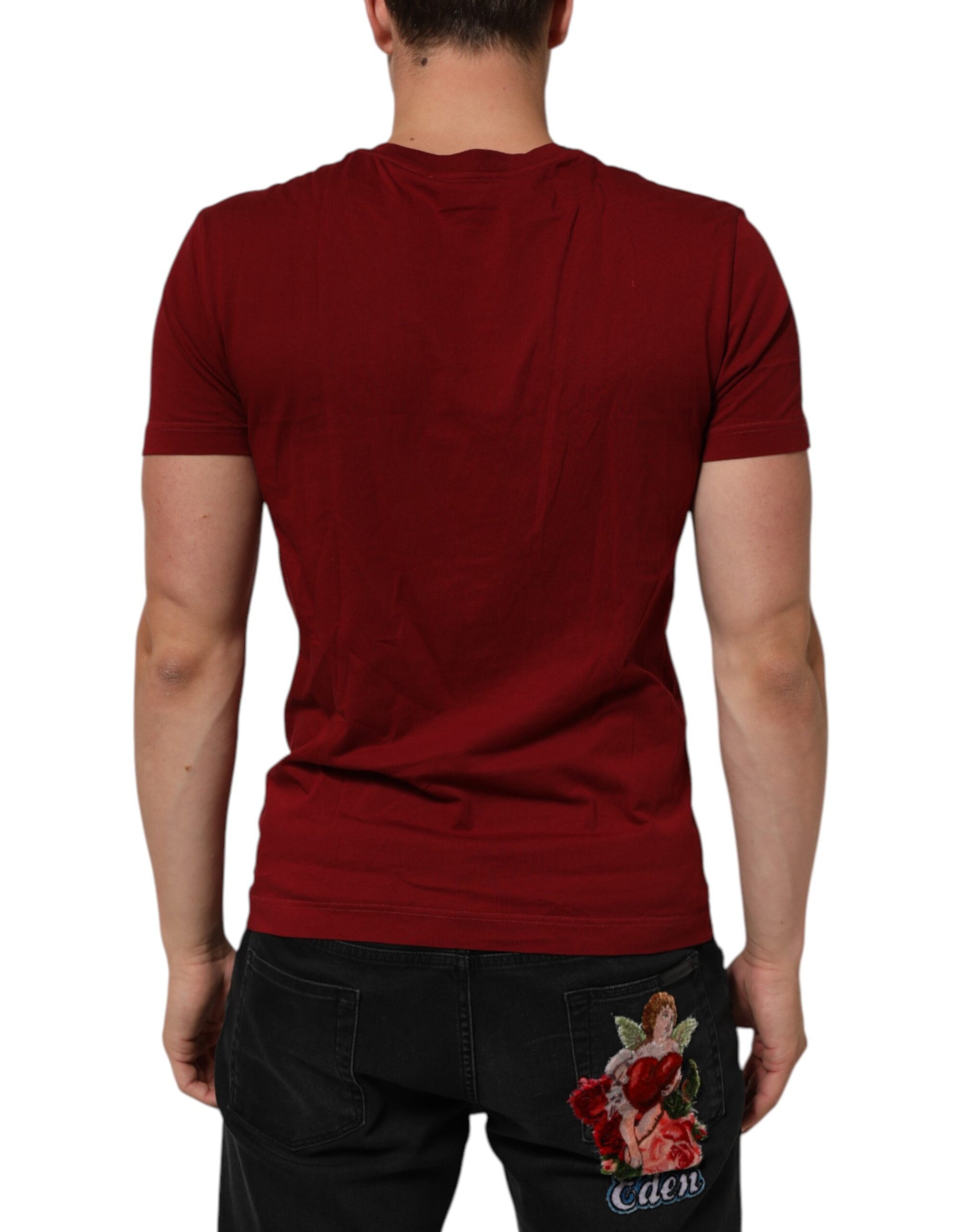 Dolce & Gabbana Red T-Shirt for Men side view