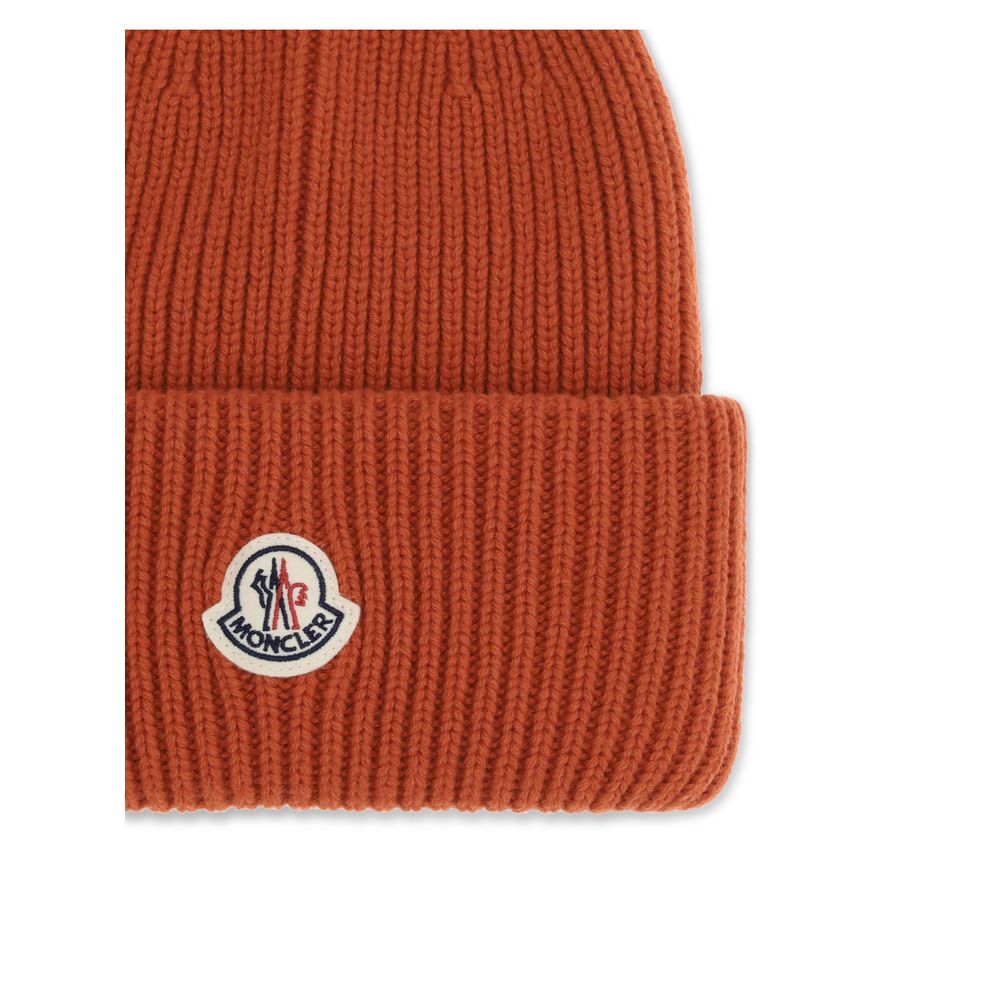 Moncler Red Wool Beanie