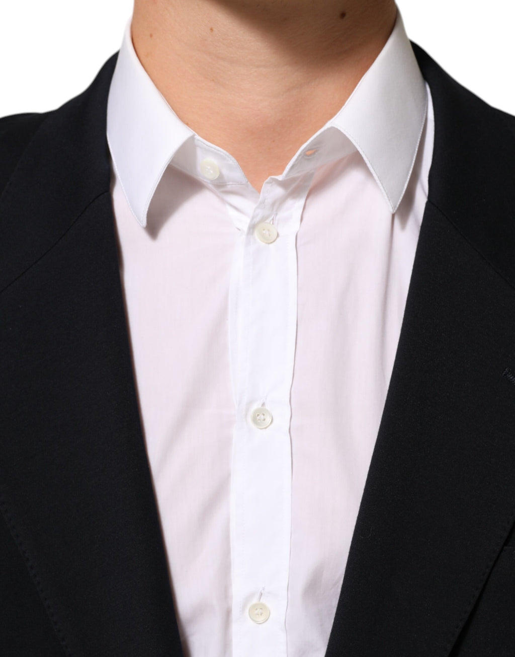 Veste de costume blazer Dolce & Gabbana en viscose noire à 2 boutons