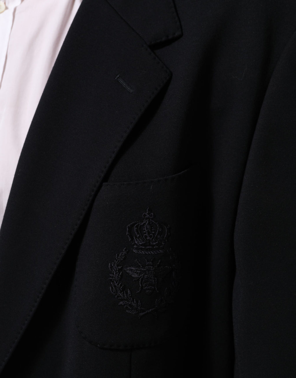 Veste de costume blazer Dolce & Gabbana en viscose noire à 2 boutons
