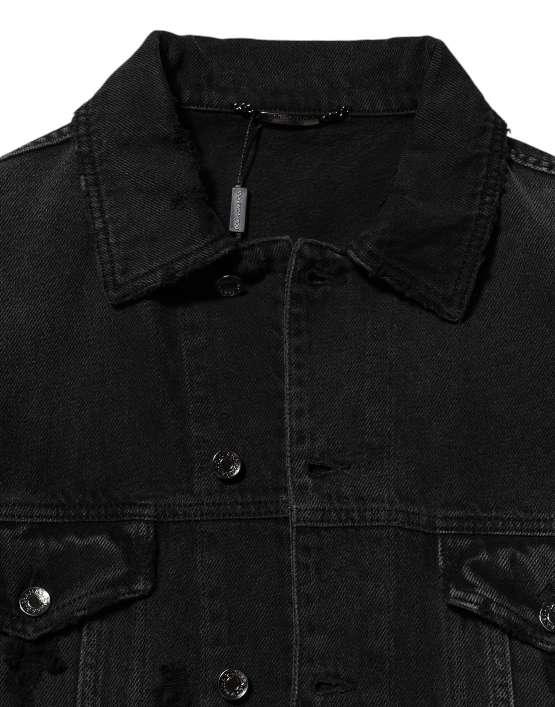 Dolce & Gabbana Black Denim Jackets for Men additional view