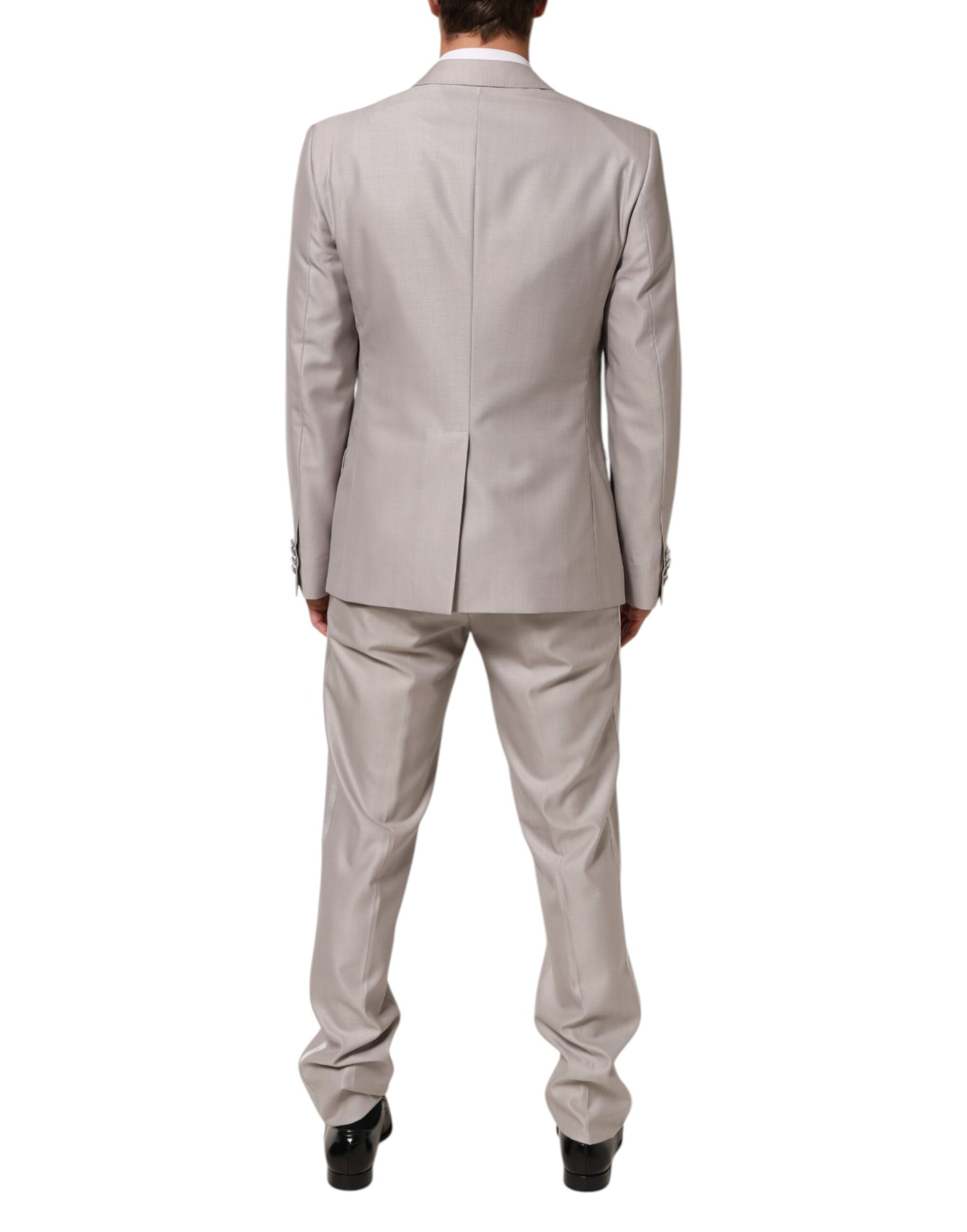 Dolce & Gabbana Grey Two Piece Suits for Men side view