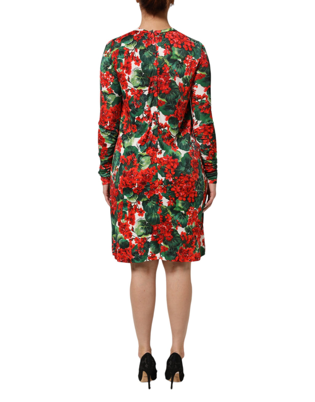 Dolce & Gabbana Multicolor Floral Short Portofino Dress