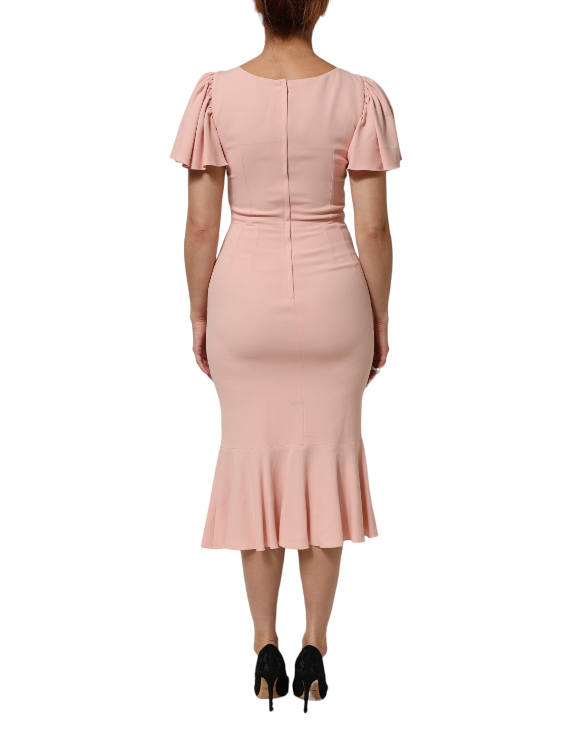 Dolce & Gabbana Pink Midi Dress for Women side view