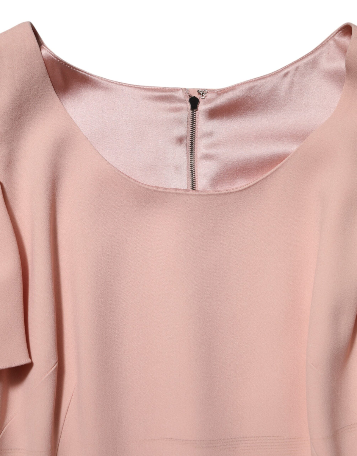 Robe fourreau midi Dolce & Gabbana en viscose rose à manches courtes