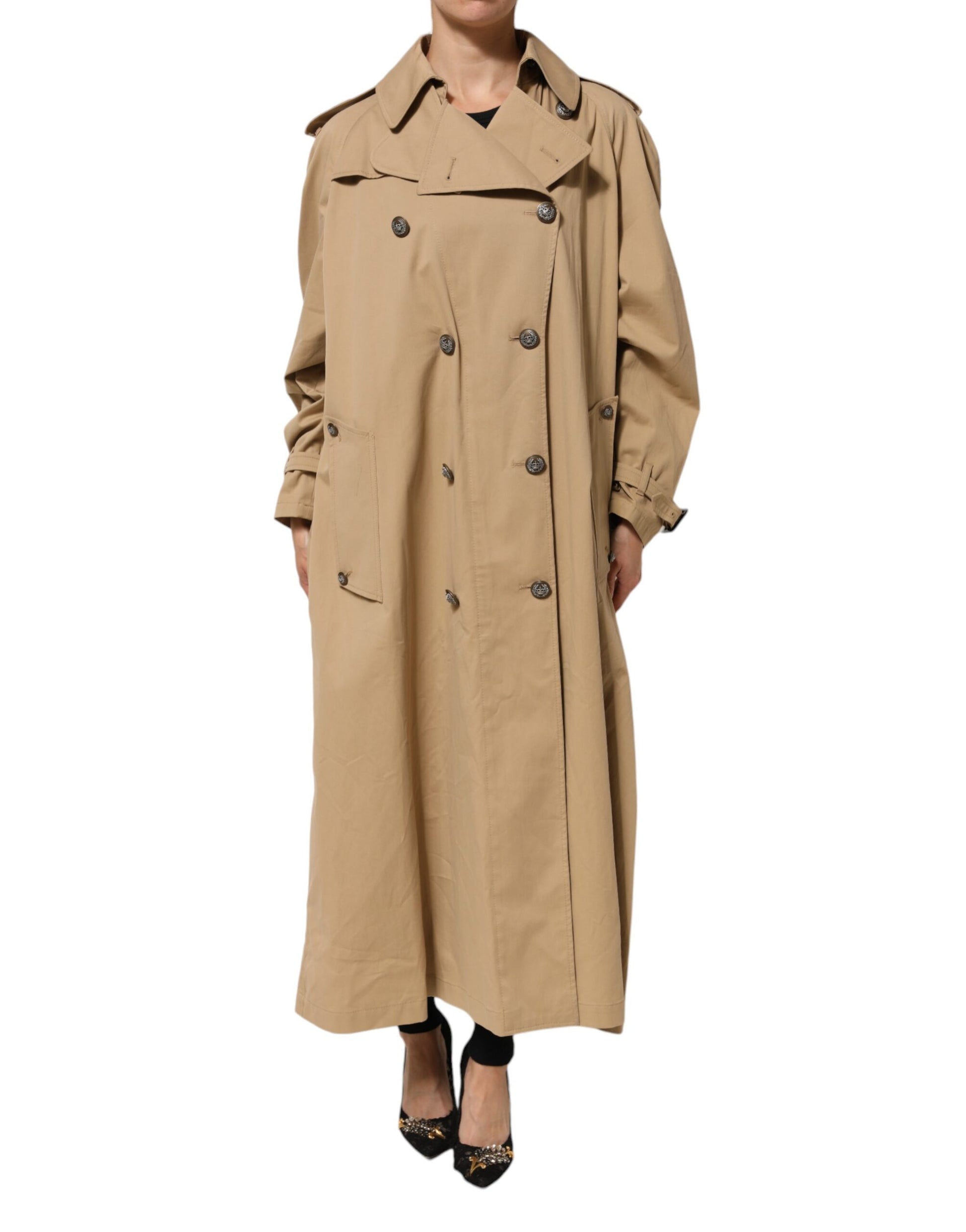 Veste trench croisée kaki Dolce & Gabbana