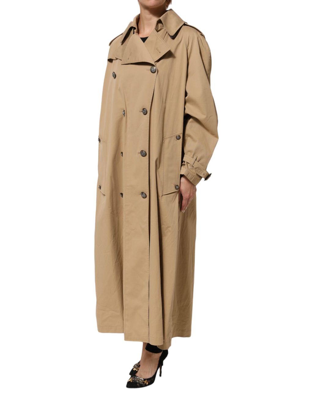 Veste trench croisée kaki Dolce & Gabbana