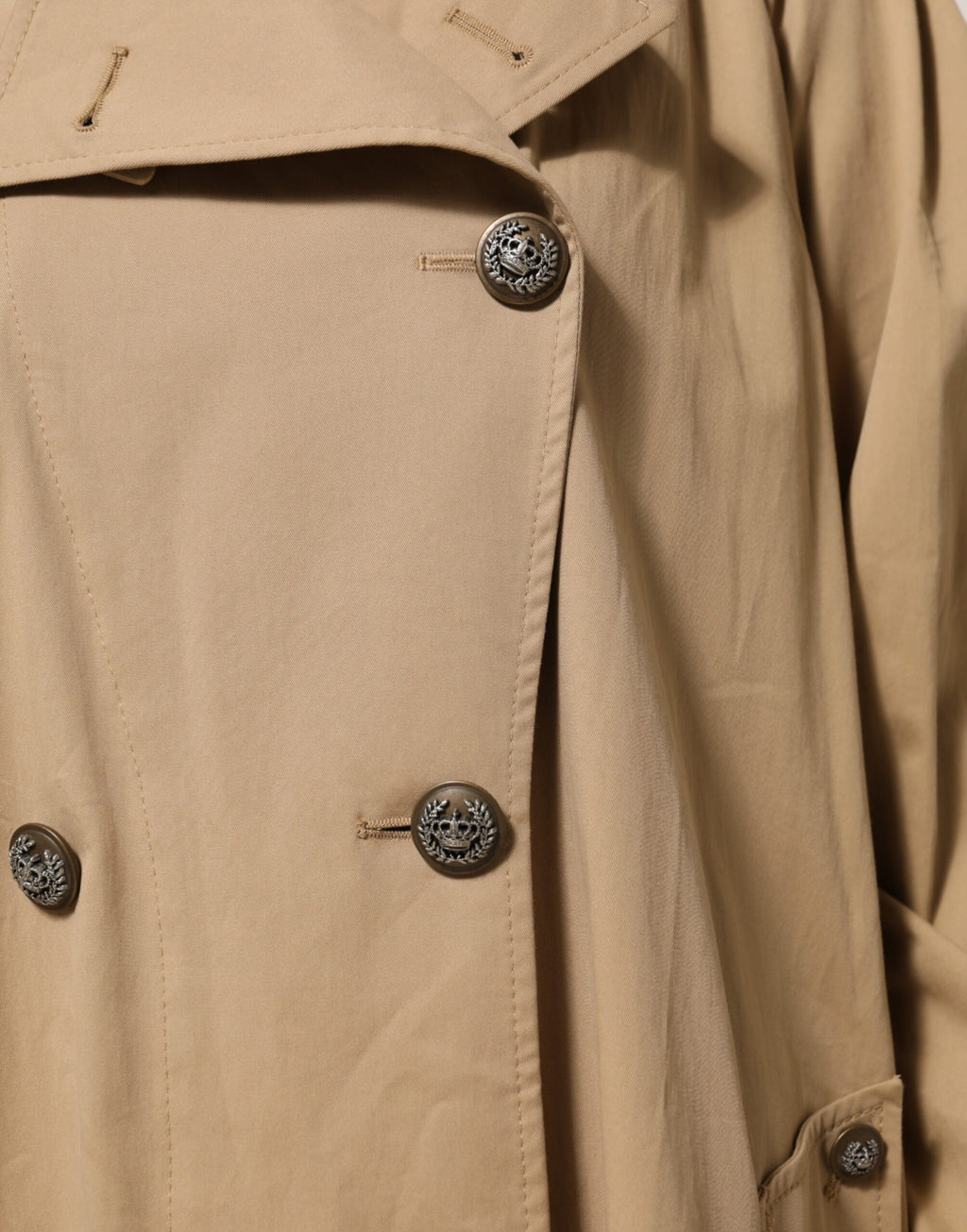 Veste trench croisée kaki Dolce & Gabbana