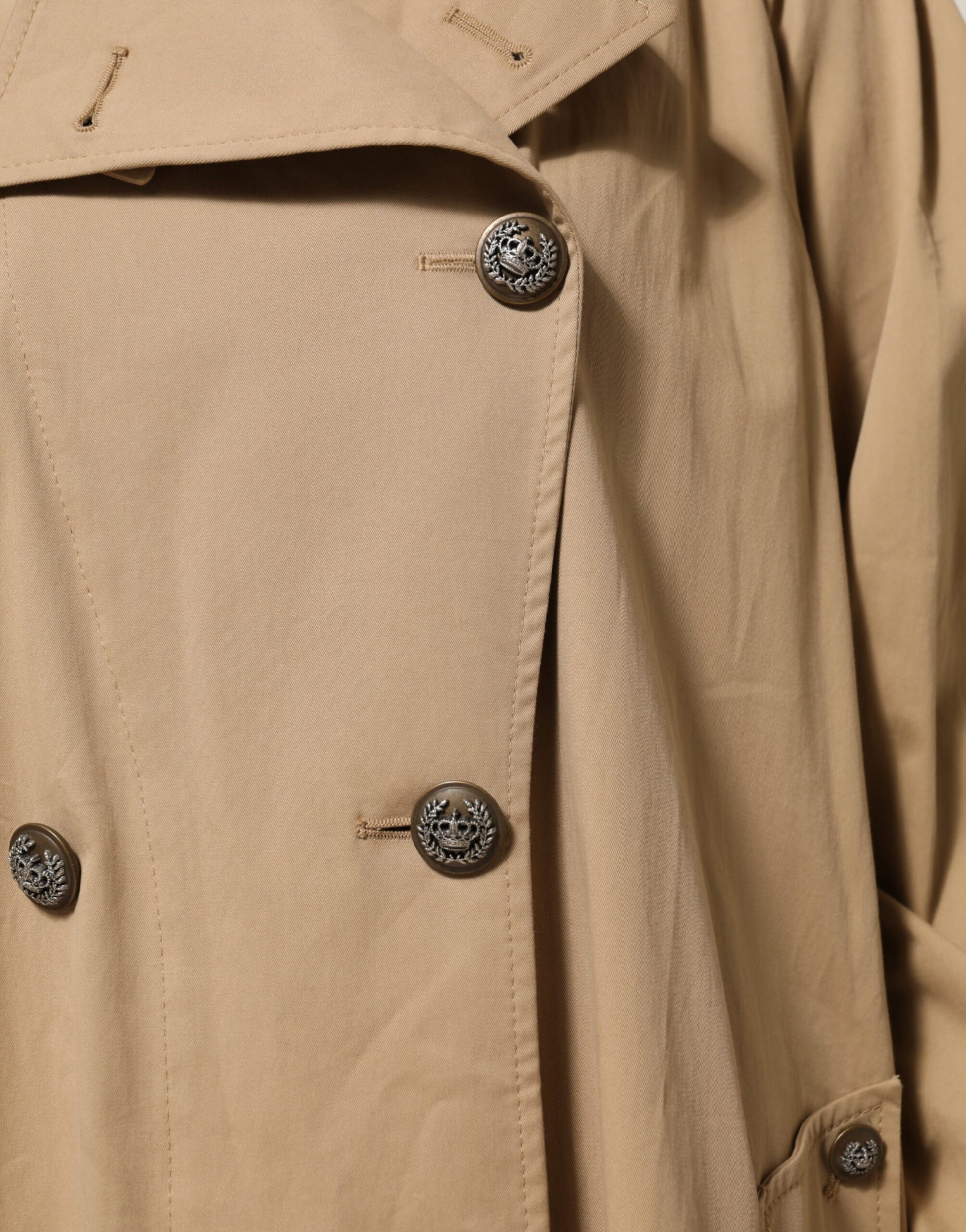 Veste trench croisée kaki Dolce & Gabbana