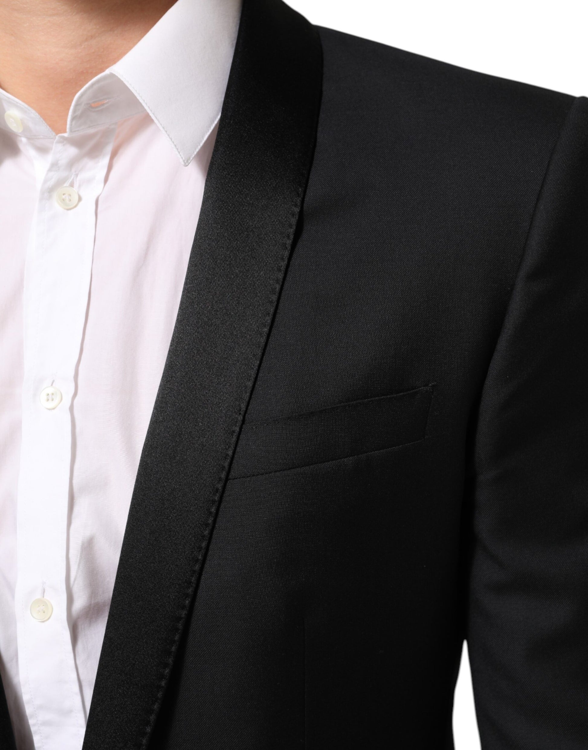 Dolce & Gabbana Veste de costume 1 bouton noire OR Blazer homme
