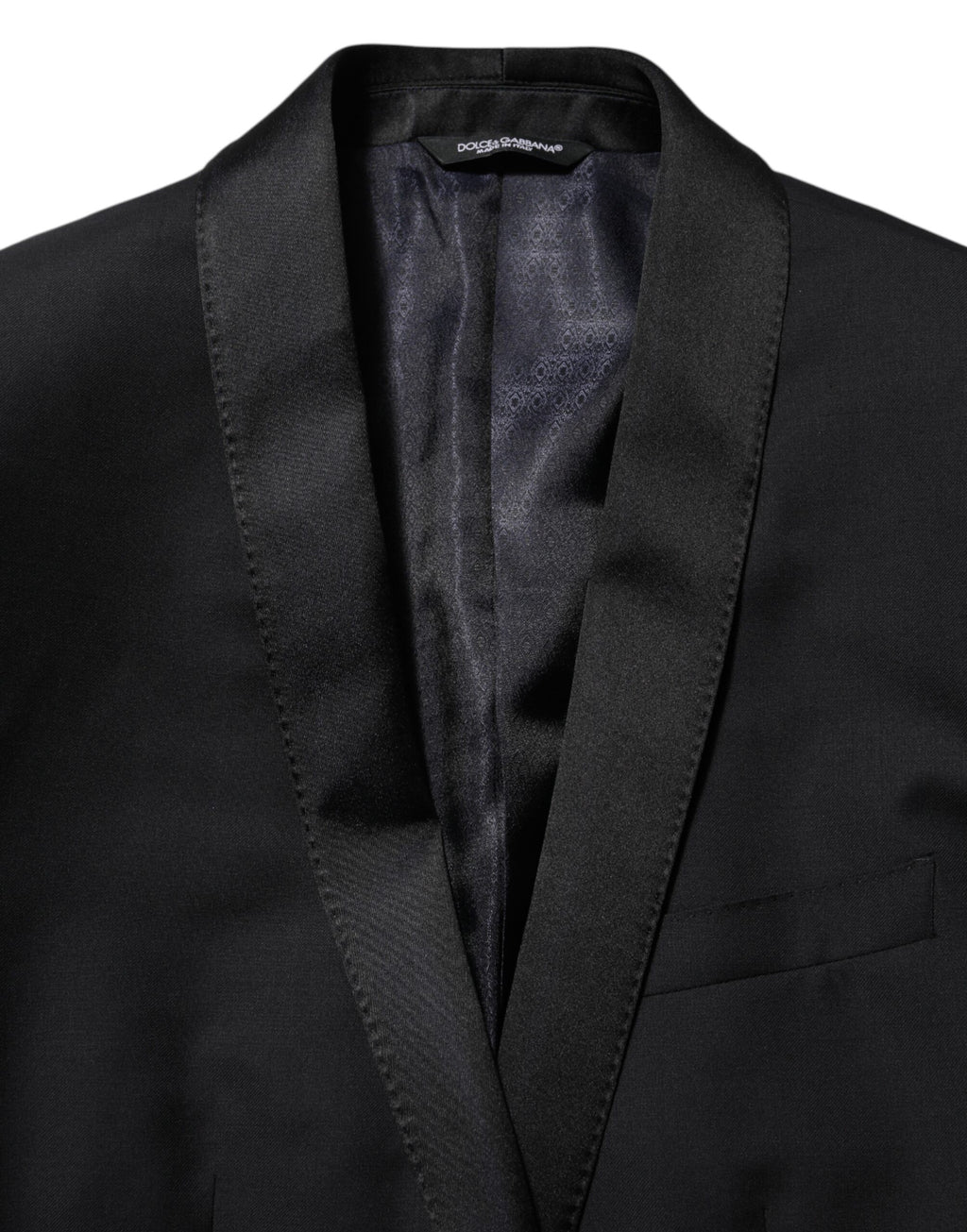 Dolce & Gabbana Veste de costume 1 bouton noire OR Blazer homme