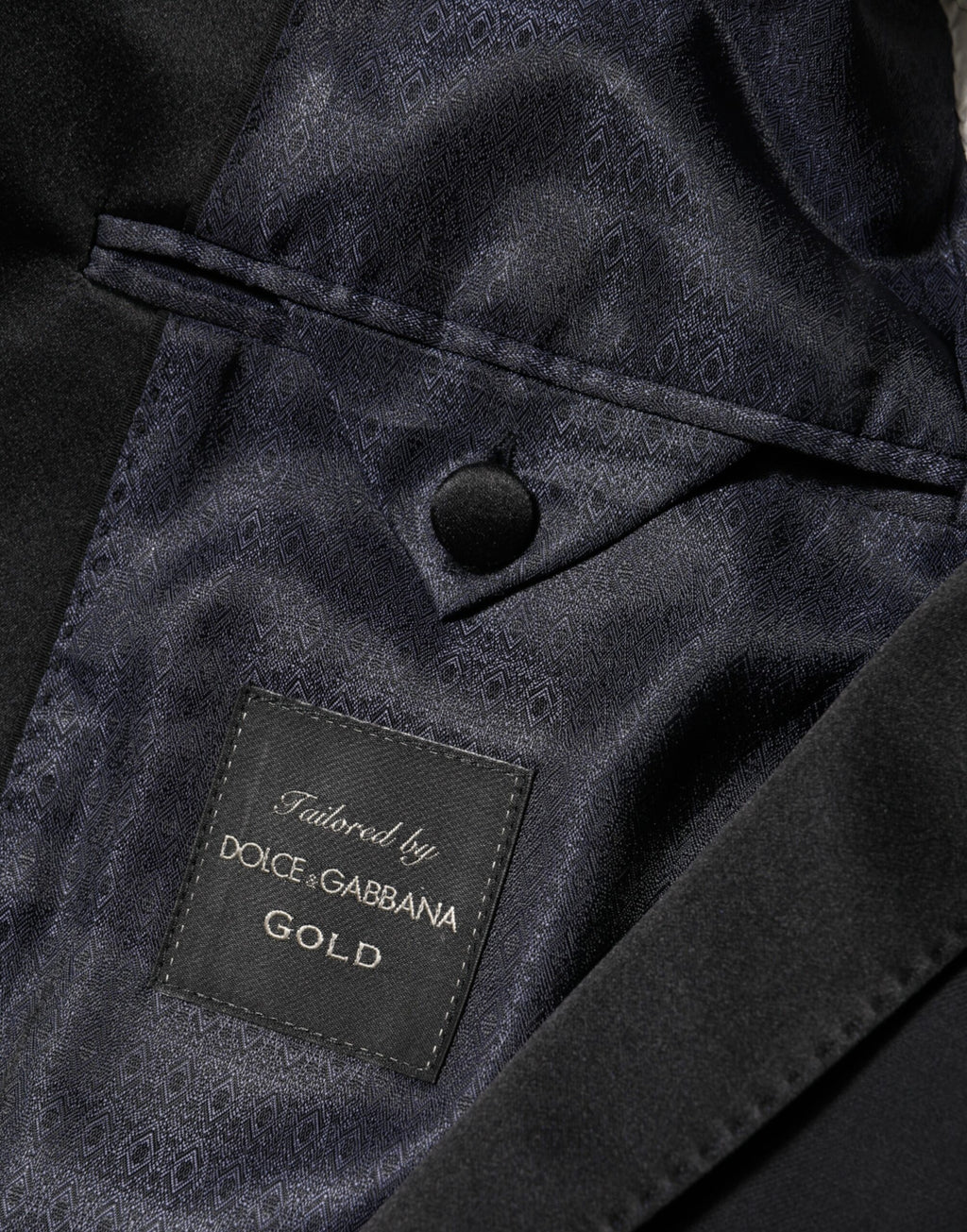 Dolce & Gabbana Veste de costume 1 bouton noire OR Blazer homme