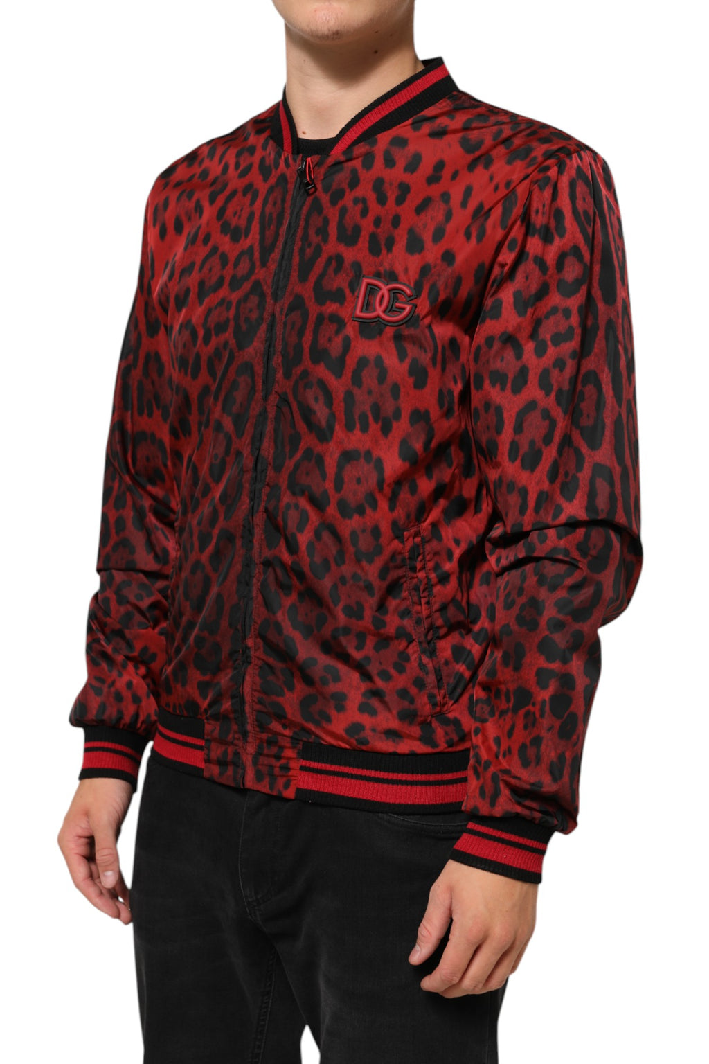 Dolce & Gabbana Red Bomber for Men detail view