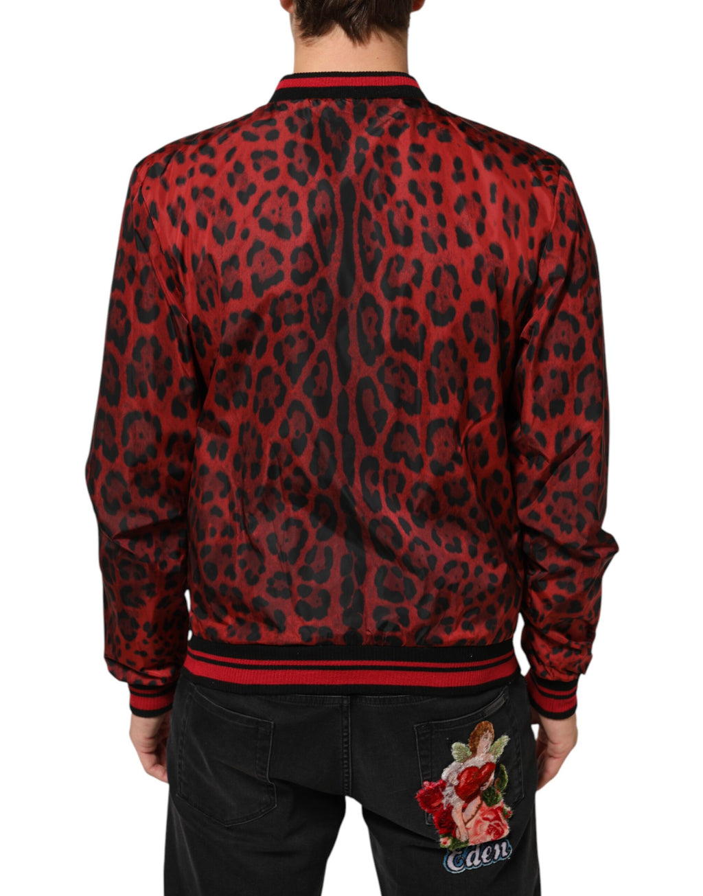 Dolce & Gabbana Red Bomber for Men side view