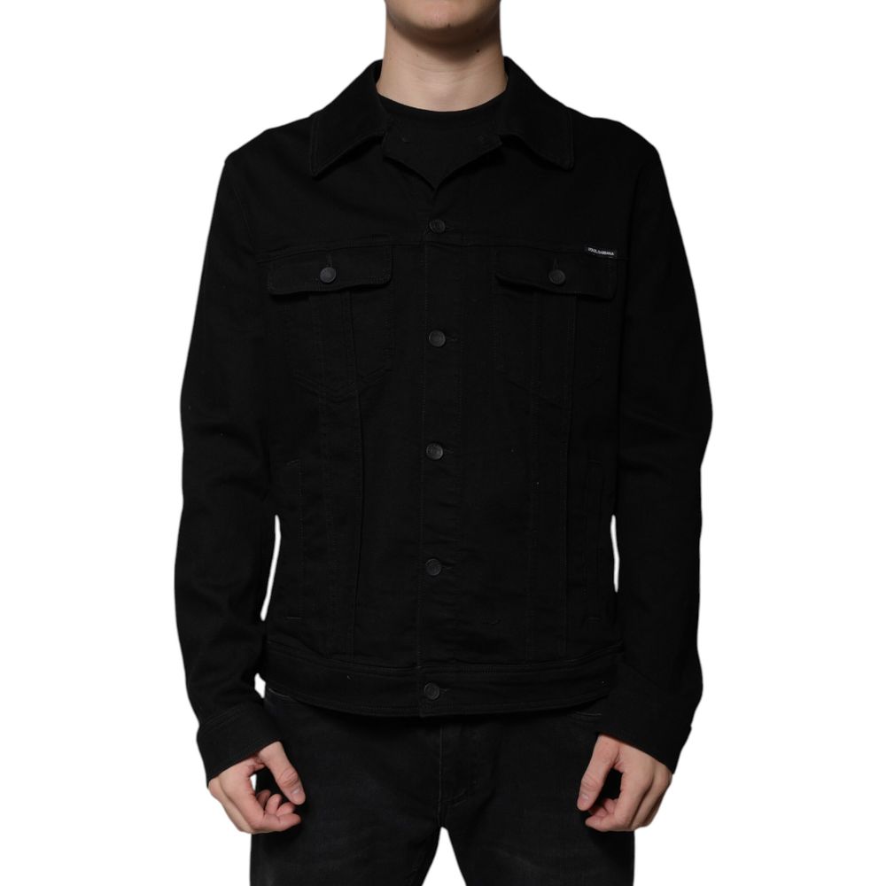 Veste en jean Dolce & Gabbana en coton noir