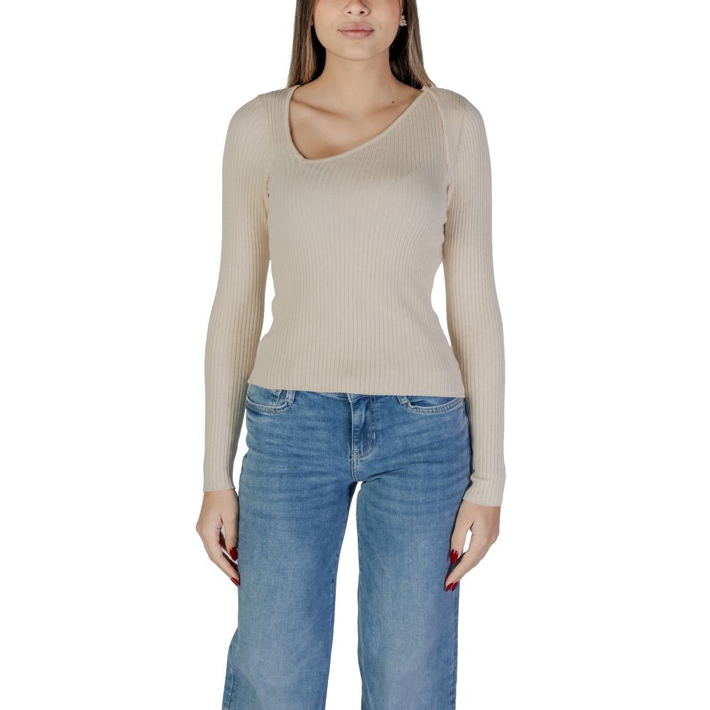 Vila Clothes Beige Sweatshirt for Women