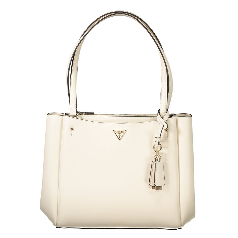 Sac à main Guess en polyuréthane blanc pour femme