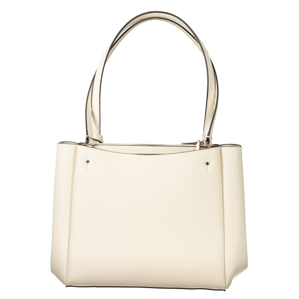 Sac à main Guess en polyuréthane blanc pour femme