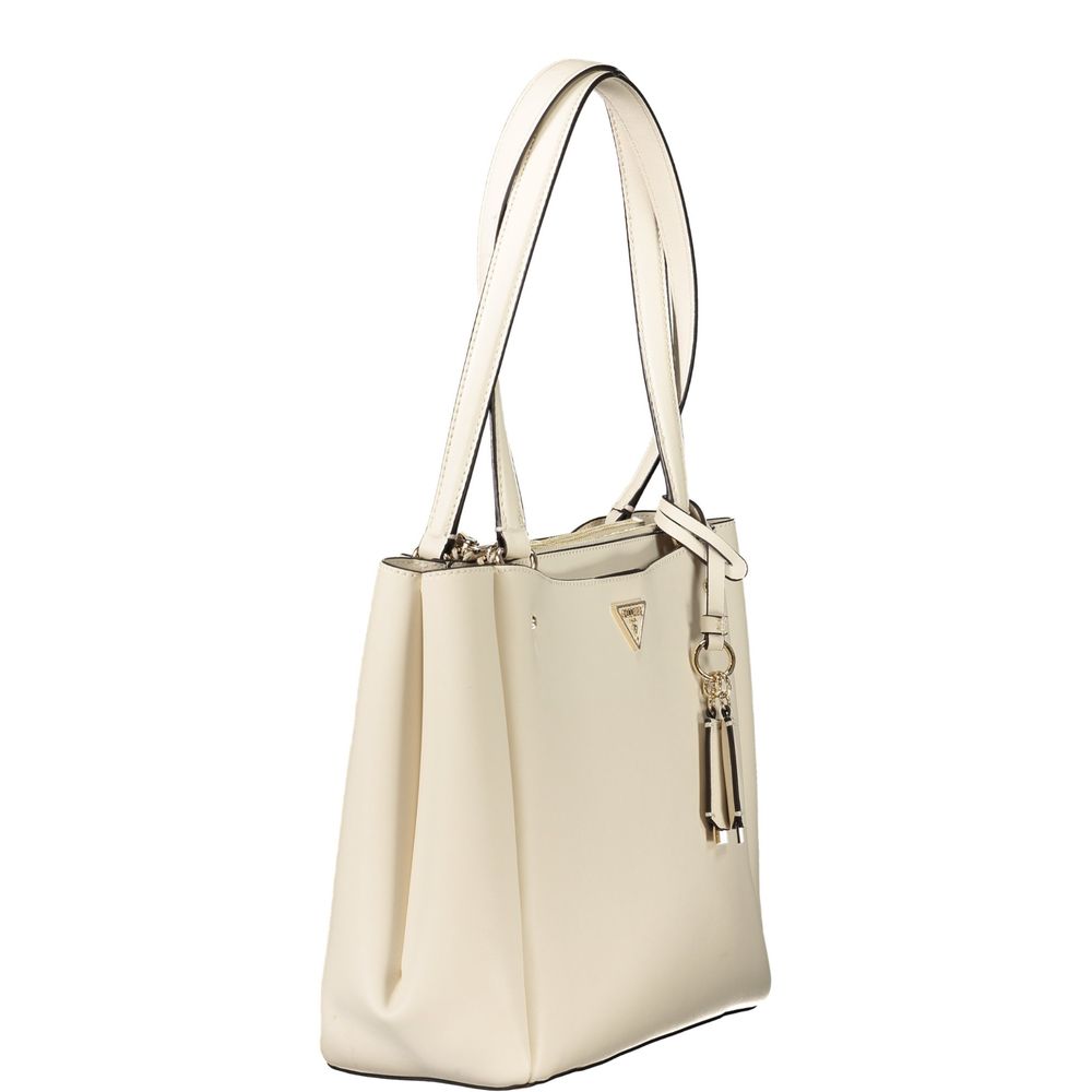Sac à main Guess en polyuréthane blanc pour femme
