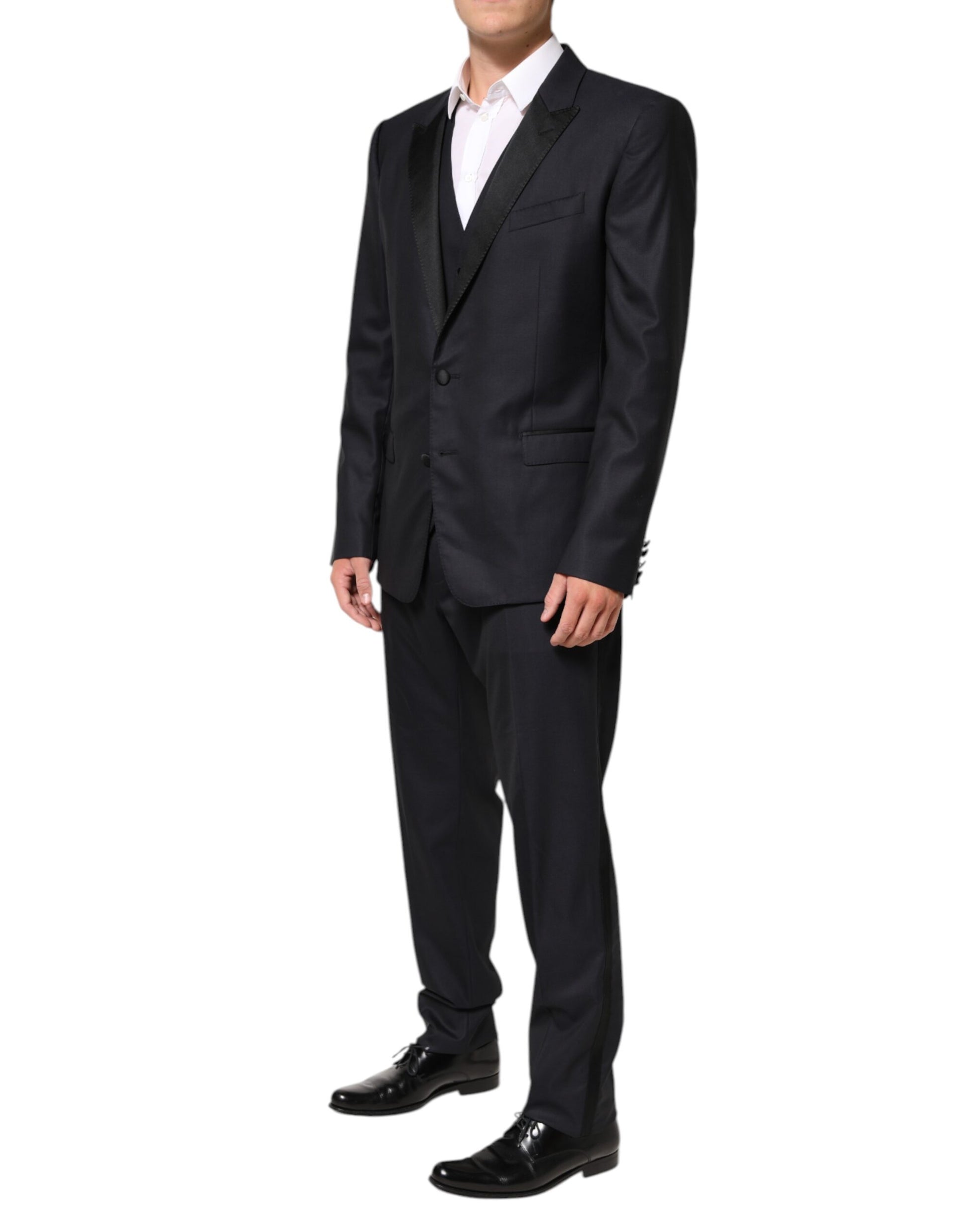 Costume 3 pièces Dolce & Gabbana Noir MARTINI 2 boutons