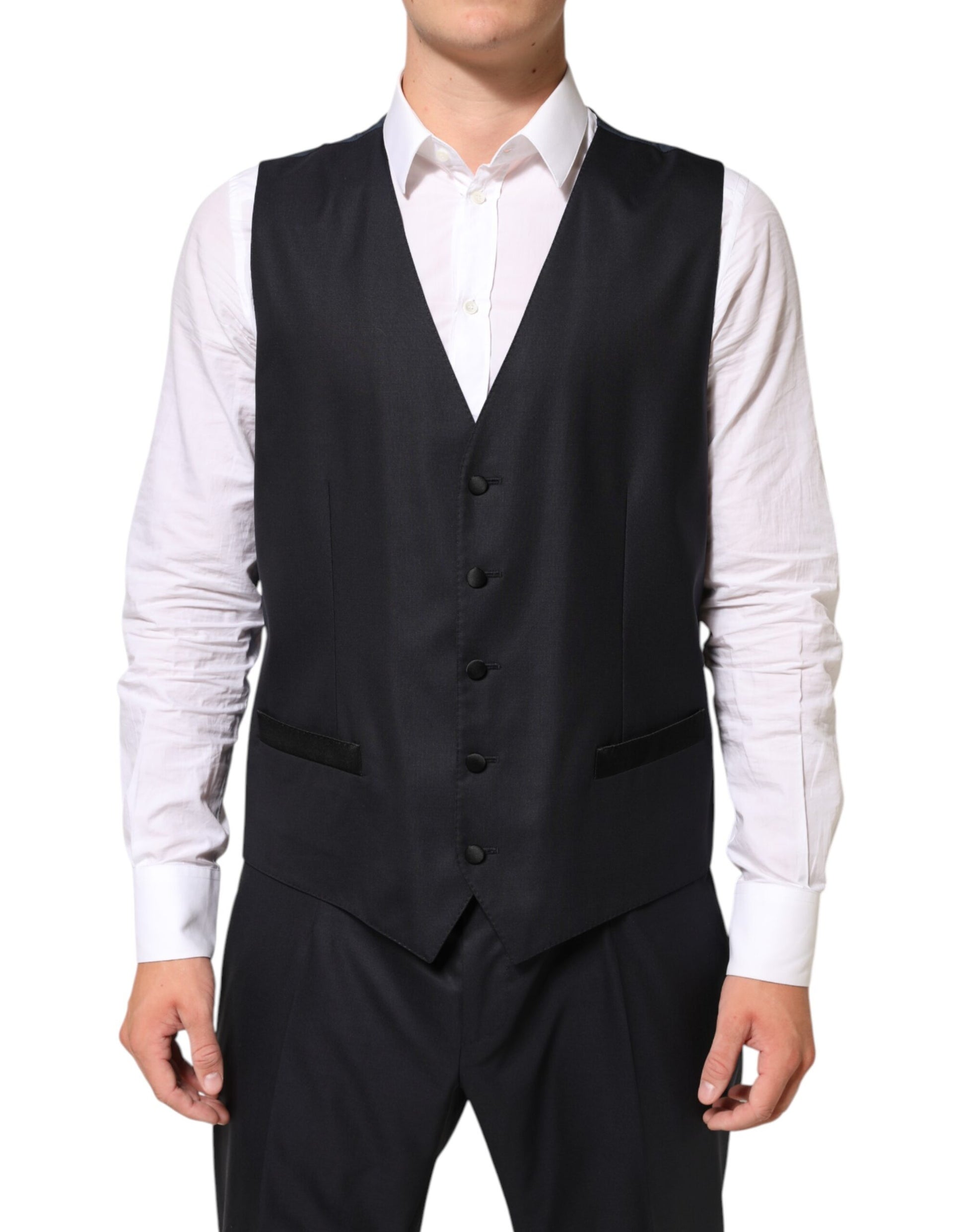 Costume 3 pièces Dolce & Gabbana Noir MARTINI 2 boutons