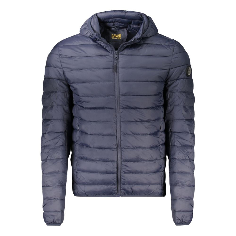 Cavalli Class Blue Shell Jacket for Men