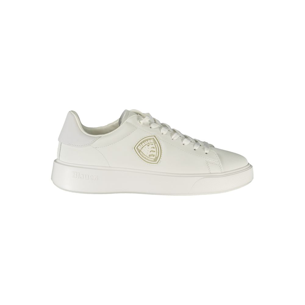 Blauer White Athletic Sneakers for Men