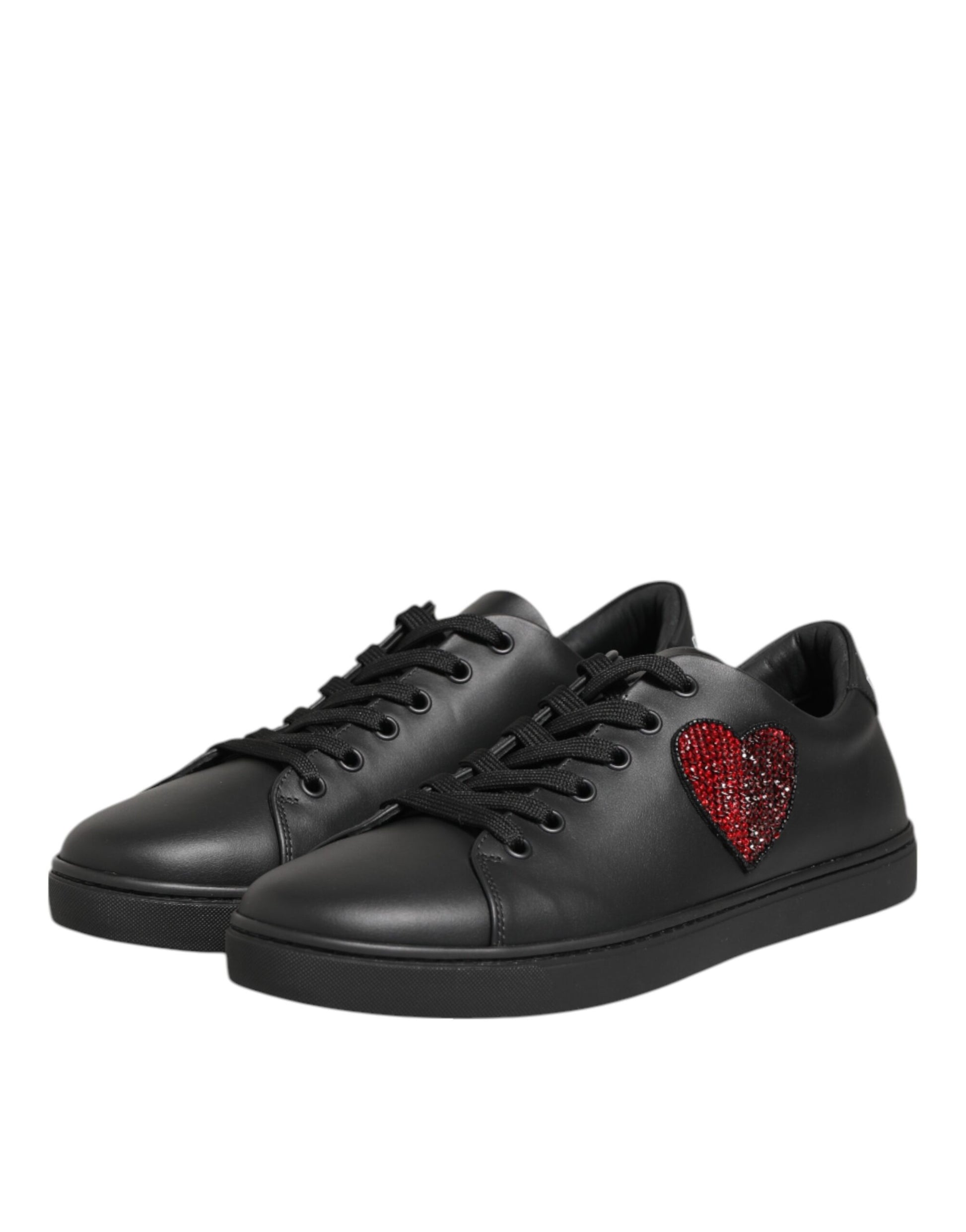 Dolce & Gabbana Black Low Top Sneakers for Women side view