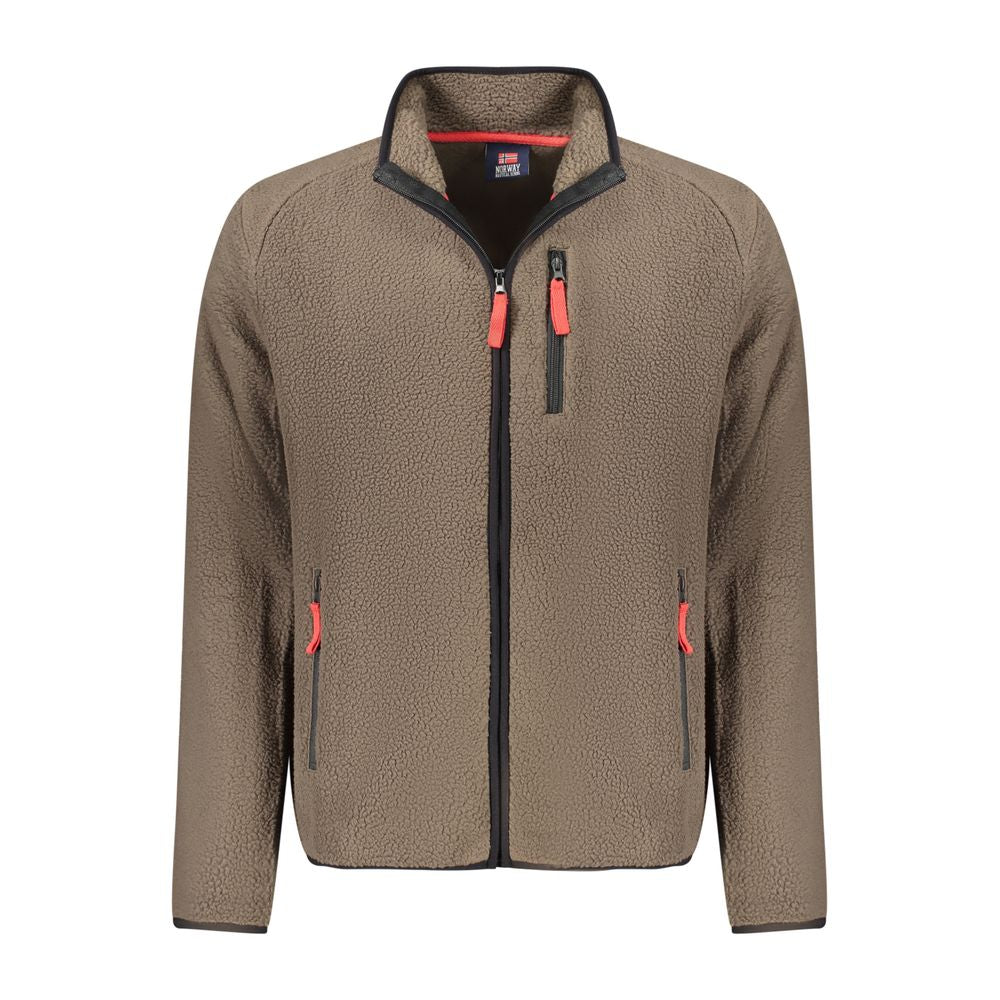 Norvège 1963 Marron Polyester Homme Sweat-shirt