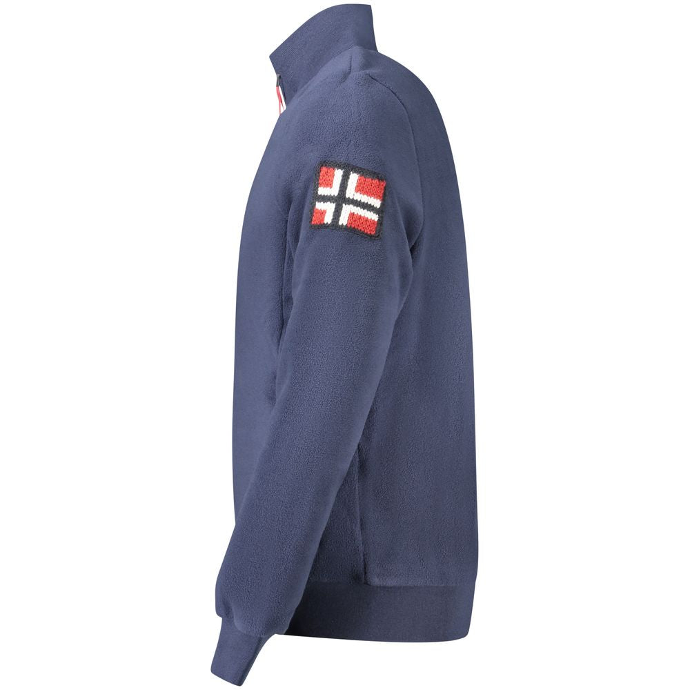 Norvège 1963 Polyester Bleu Sweat-shirt Homme
