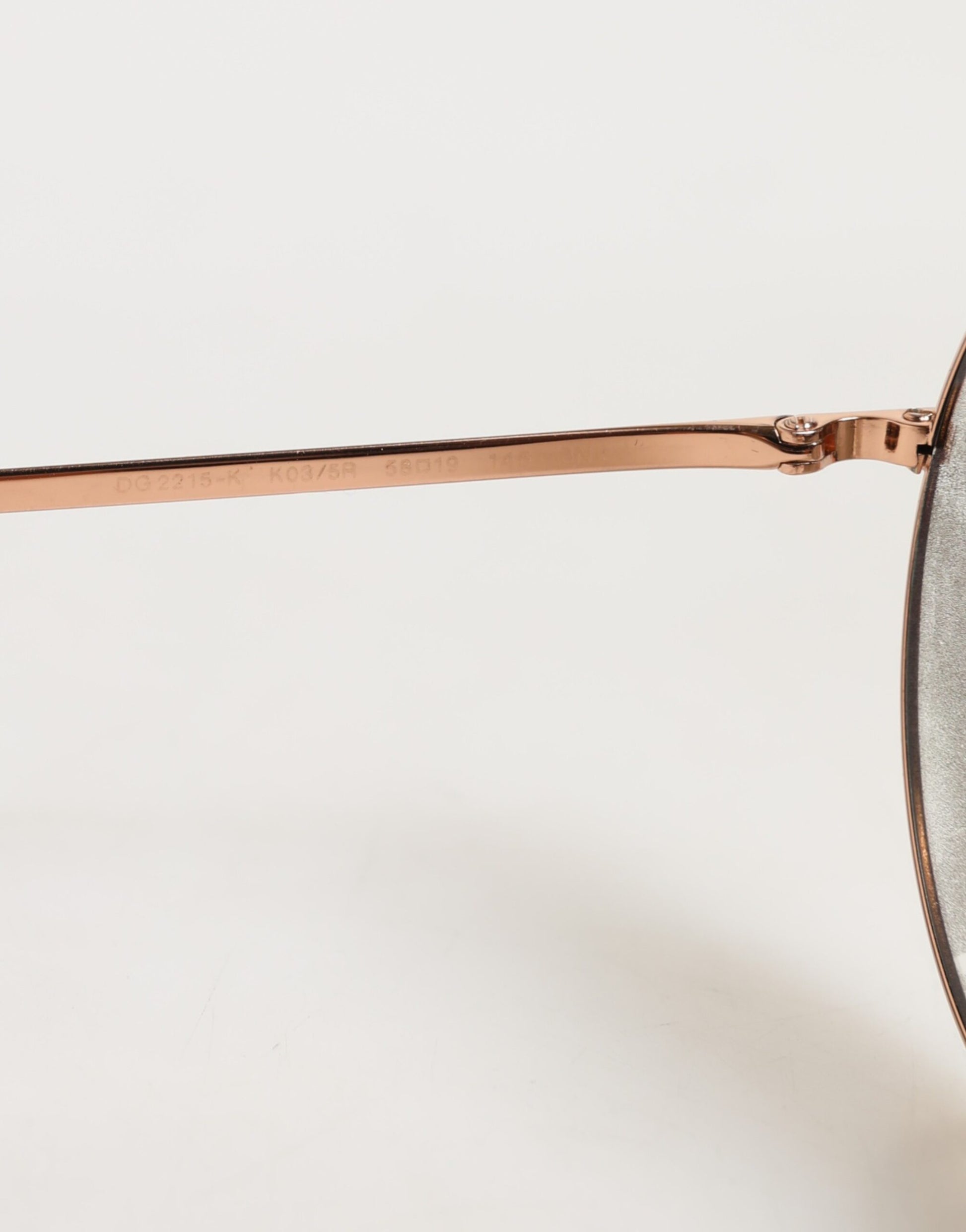 Lunettes de soleil rondes en métal doré Dolce & Gabbana DG2215K