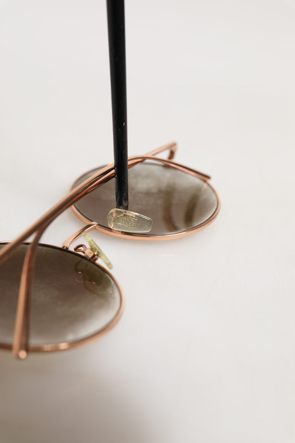 Lunettes de soleil rondes en métal doré Dolce & Gabbana DG2215K