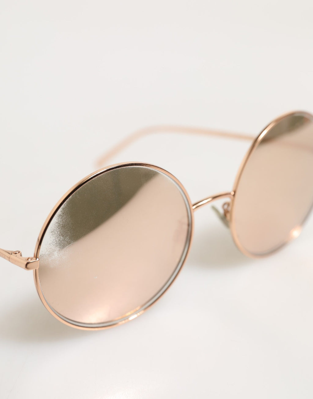 Lunettes de soleil rondes en métal doré Dolce & Gabbana DG2215K