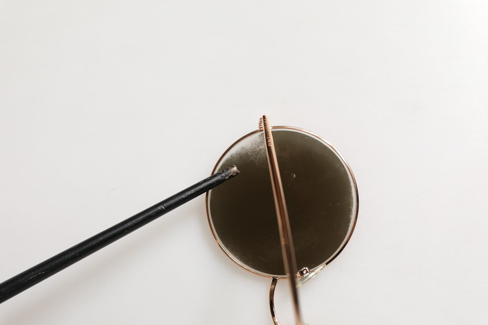 Lunettes de soleil rondes en métal doré Dolce & Gabbana DG2215K