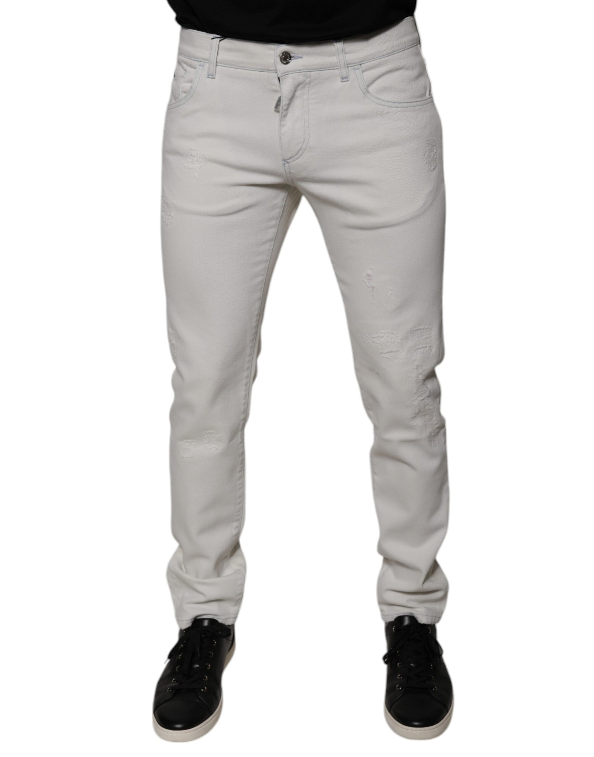 Dolce & Gabbana White Skinny Jeans for Men alternate view