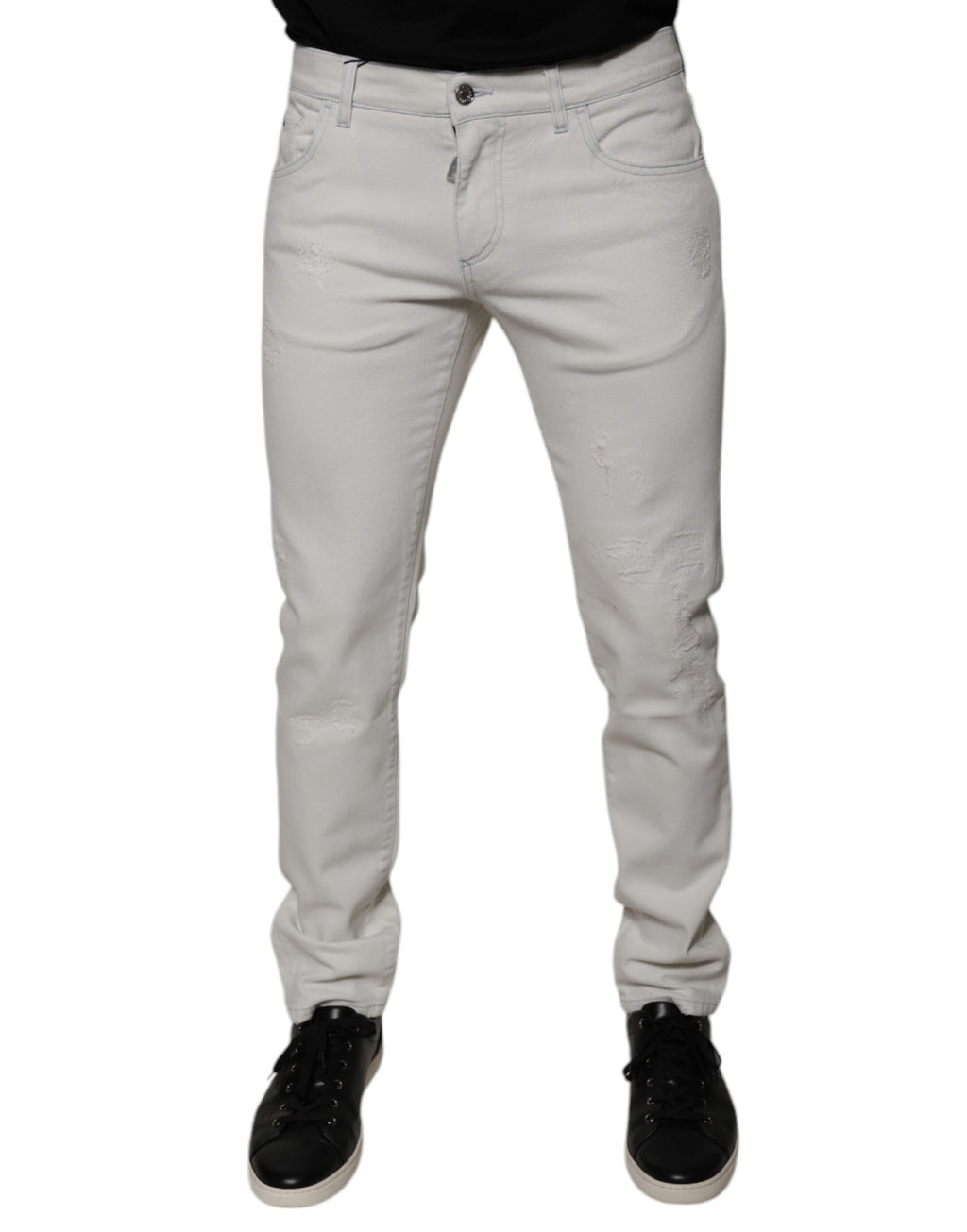 Dolce & Gabbana White Skinny Jeans for Men