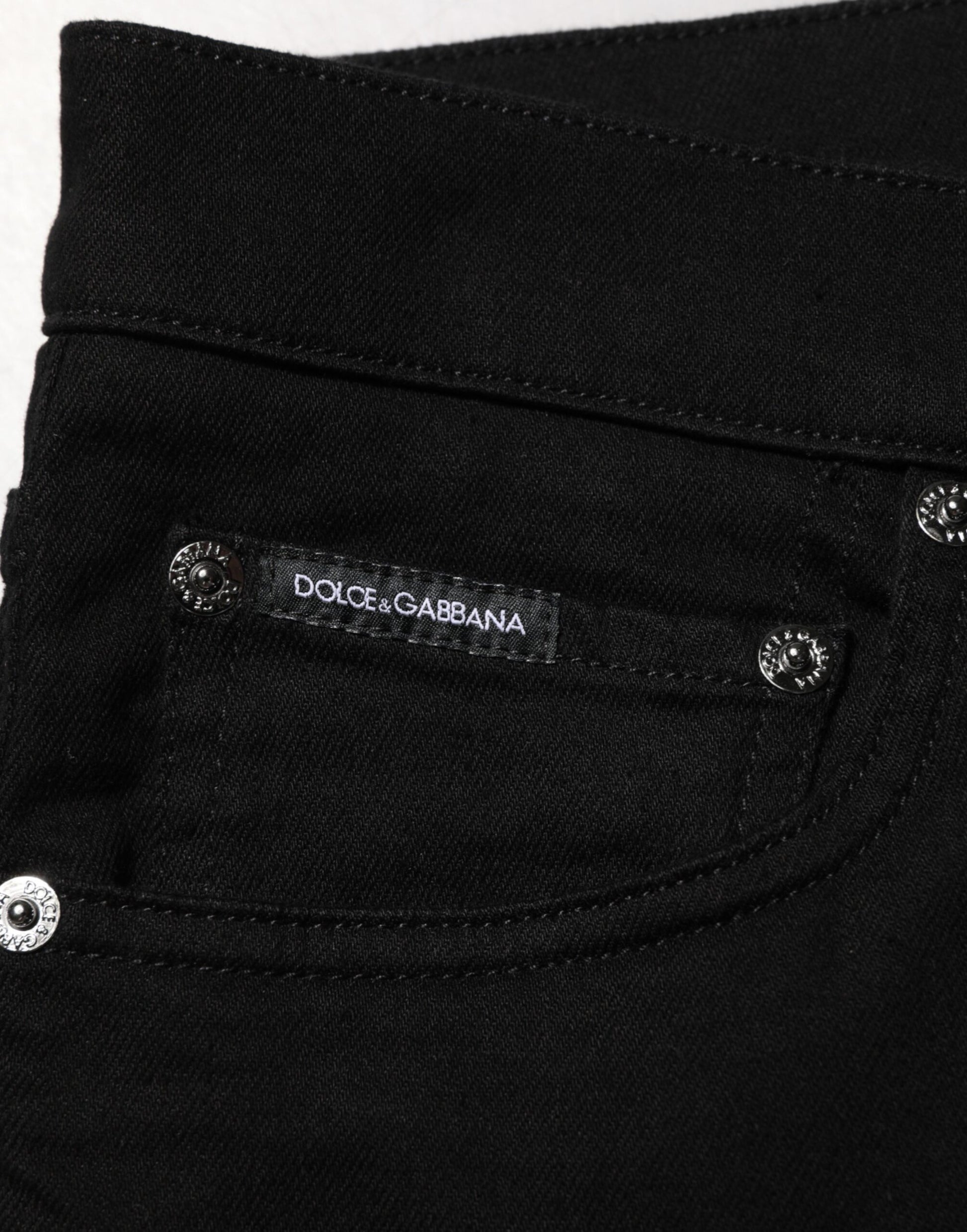 Dolce & Gabbana Black Slim Fit Jeans for Men additional view