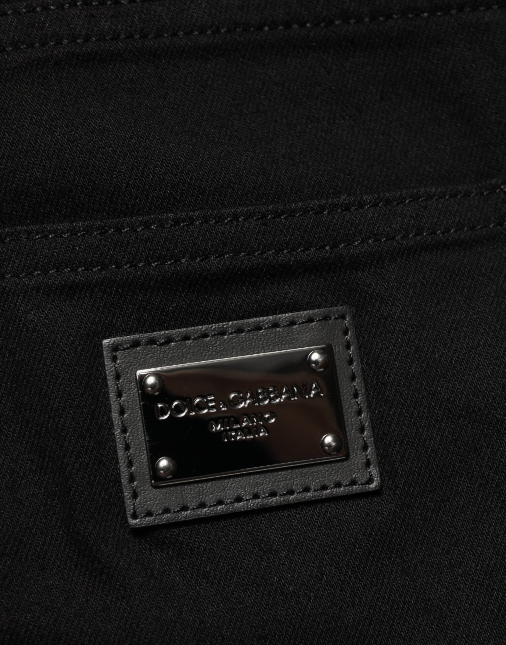 Dolce & Gabbana Black Slim Fit Jeans for Men additional view