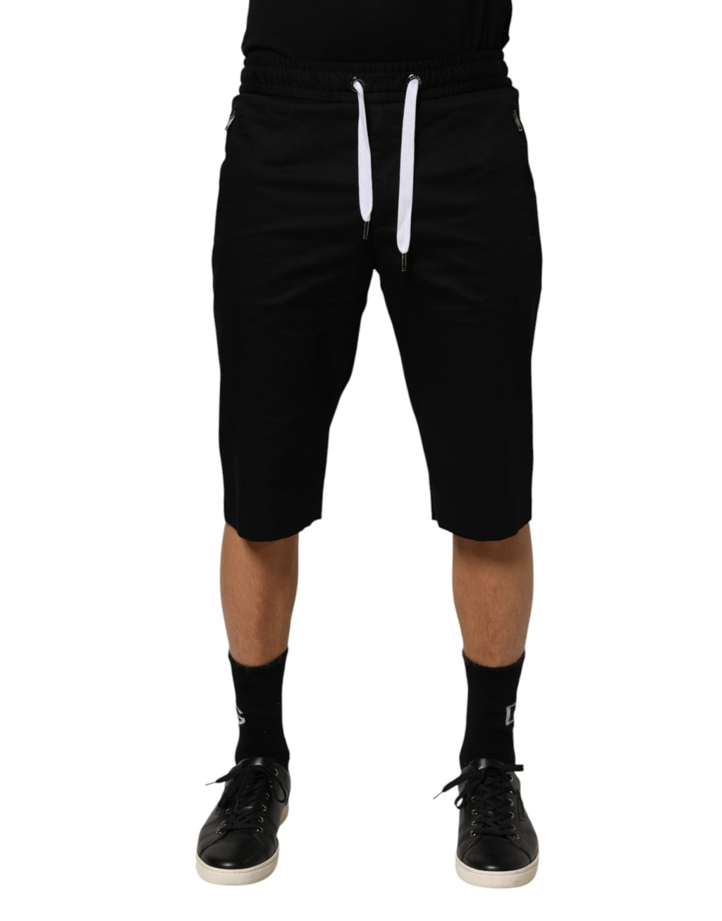 Shorts Bermuda homme Dolce & Gabbana en coton stretch noir