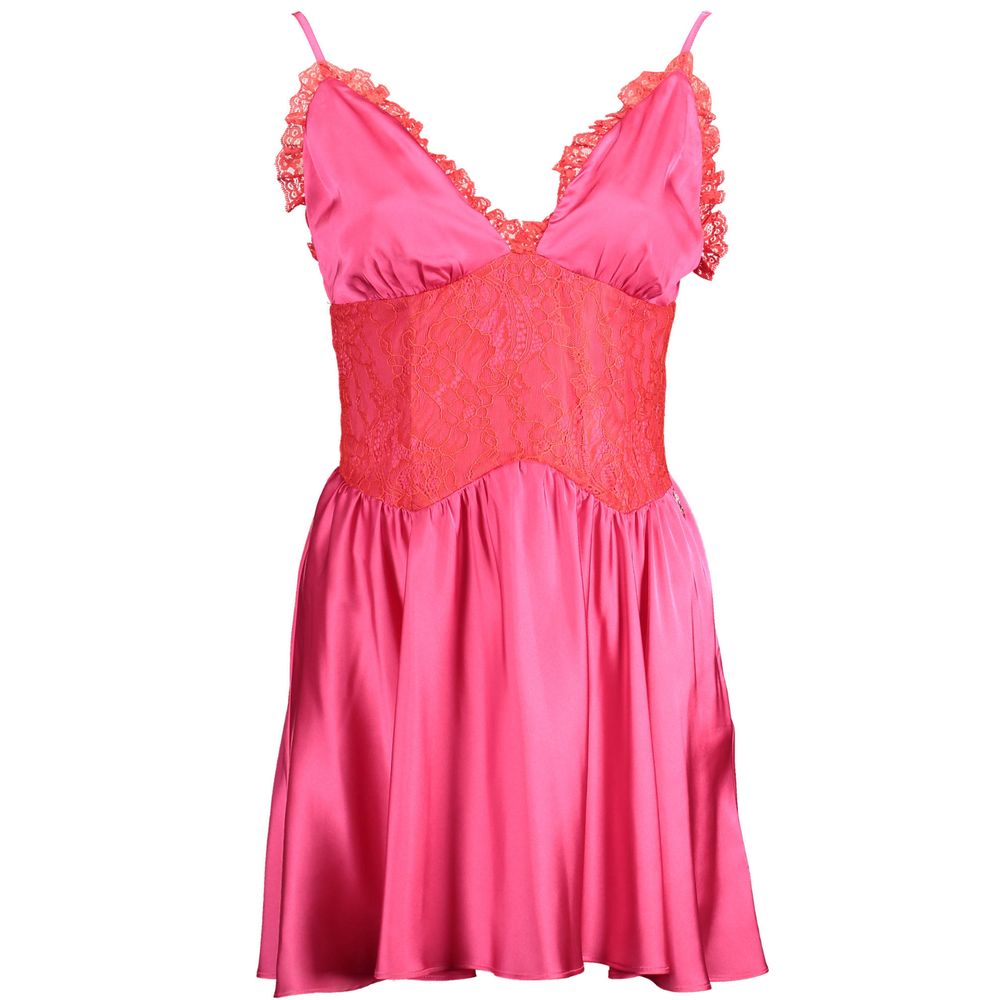 Gaelle Paris Pink Casual Dress for Women