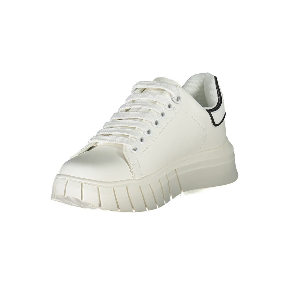 Gaelle Paris White Athletic Sneakers for Women detail view