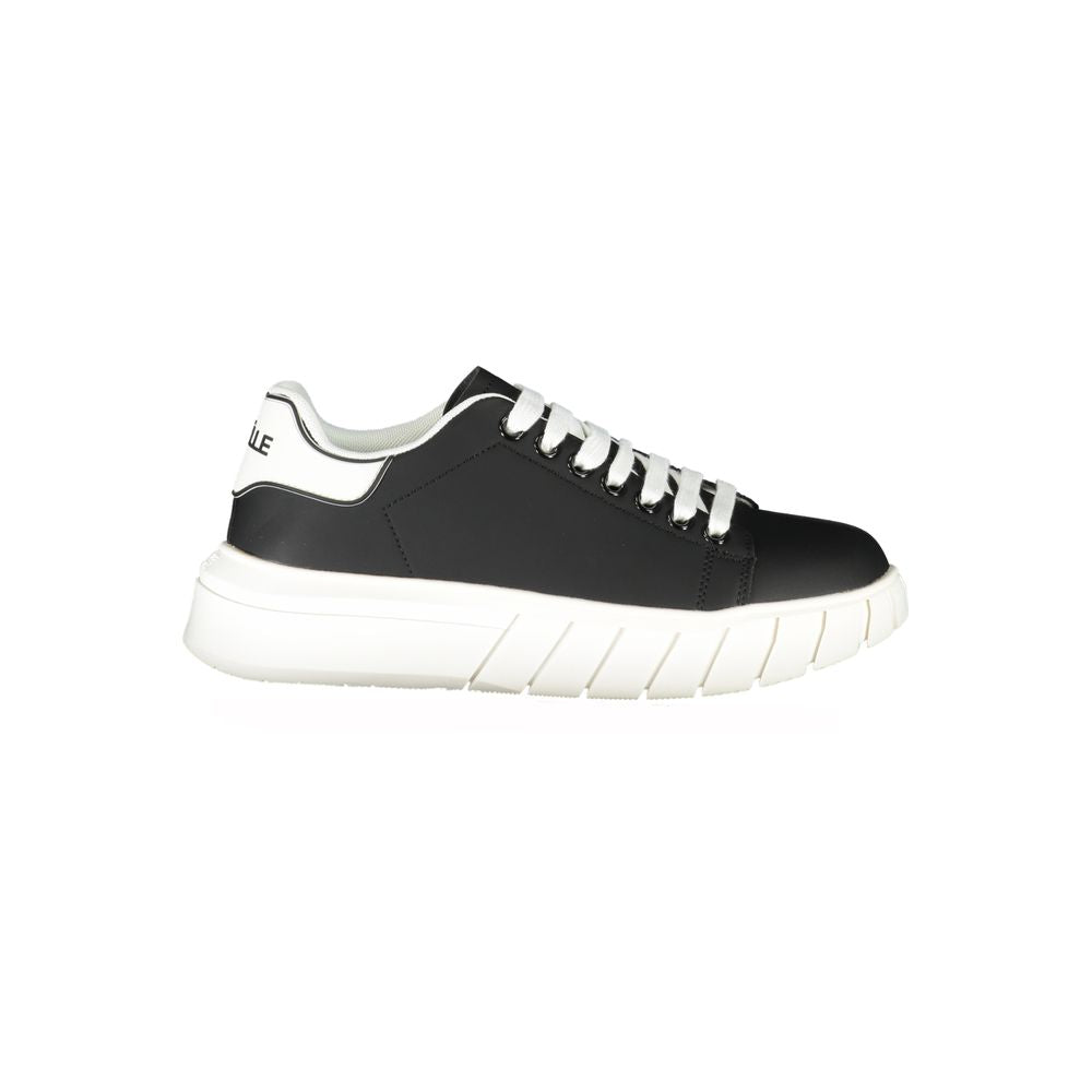 Gaelle Paris Black Athletic Sneakers for Men