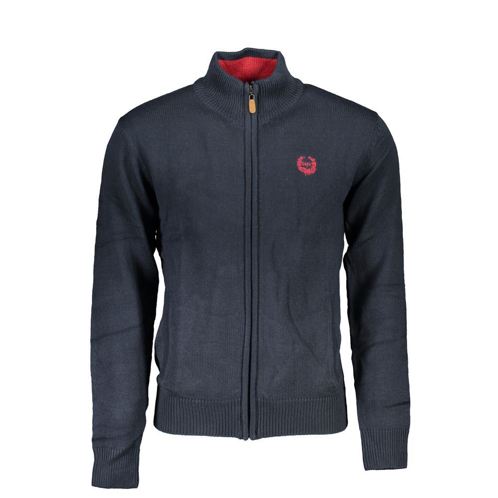 Gilet Gianmarco Venturi bleu en coton pour homme