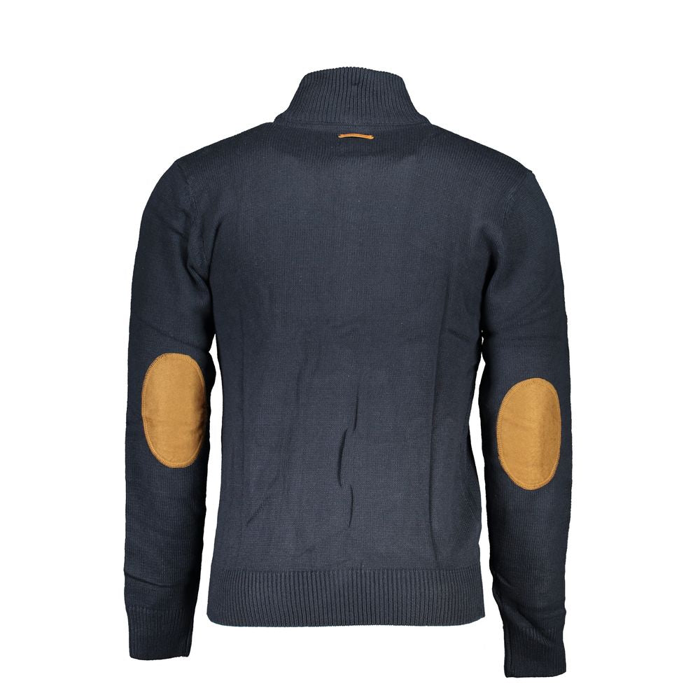 Gilet Gianmarco Venturi bleu en coton pour homme