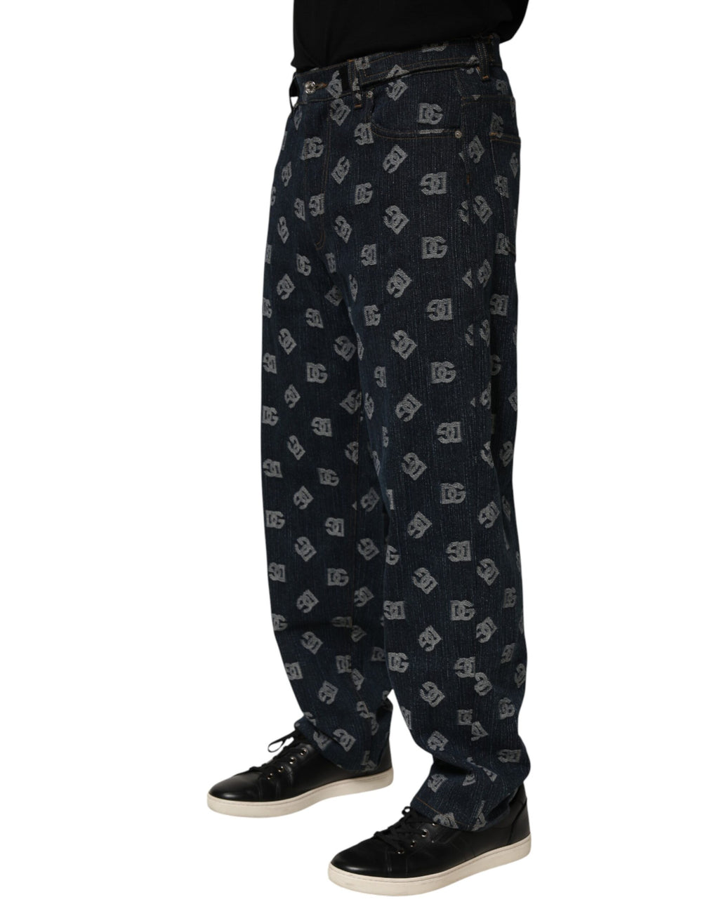 Dolce & Gabbana Blue Relaxed Fit Jeans for Men detail view