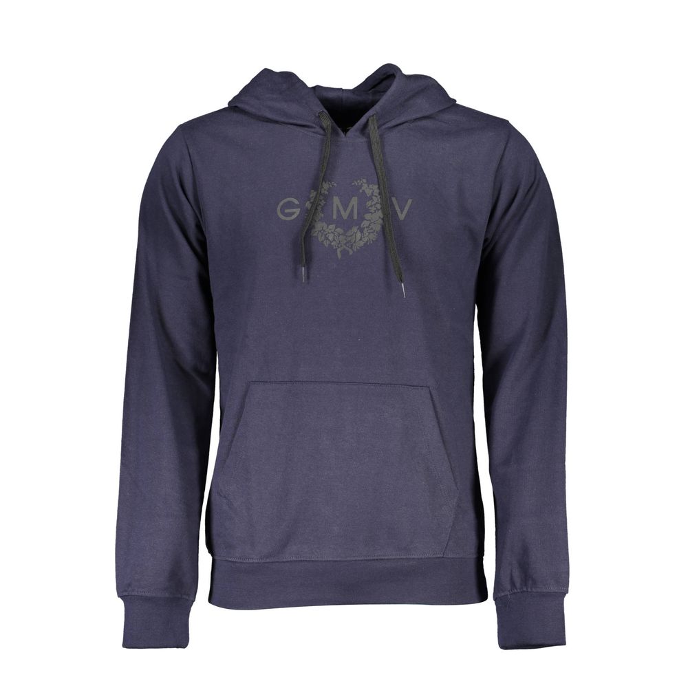 Sweat à capuche Gianmarco Venturi en coton bleu pour homme