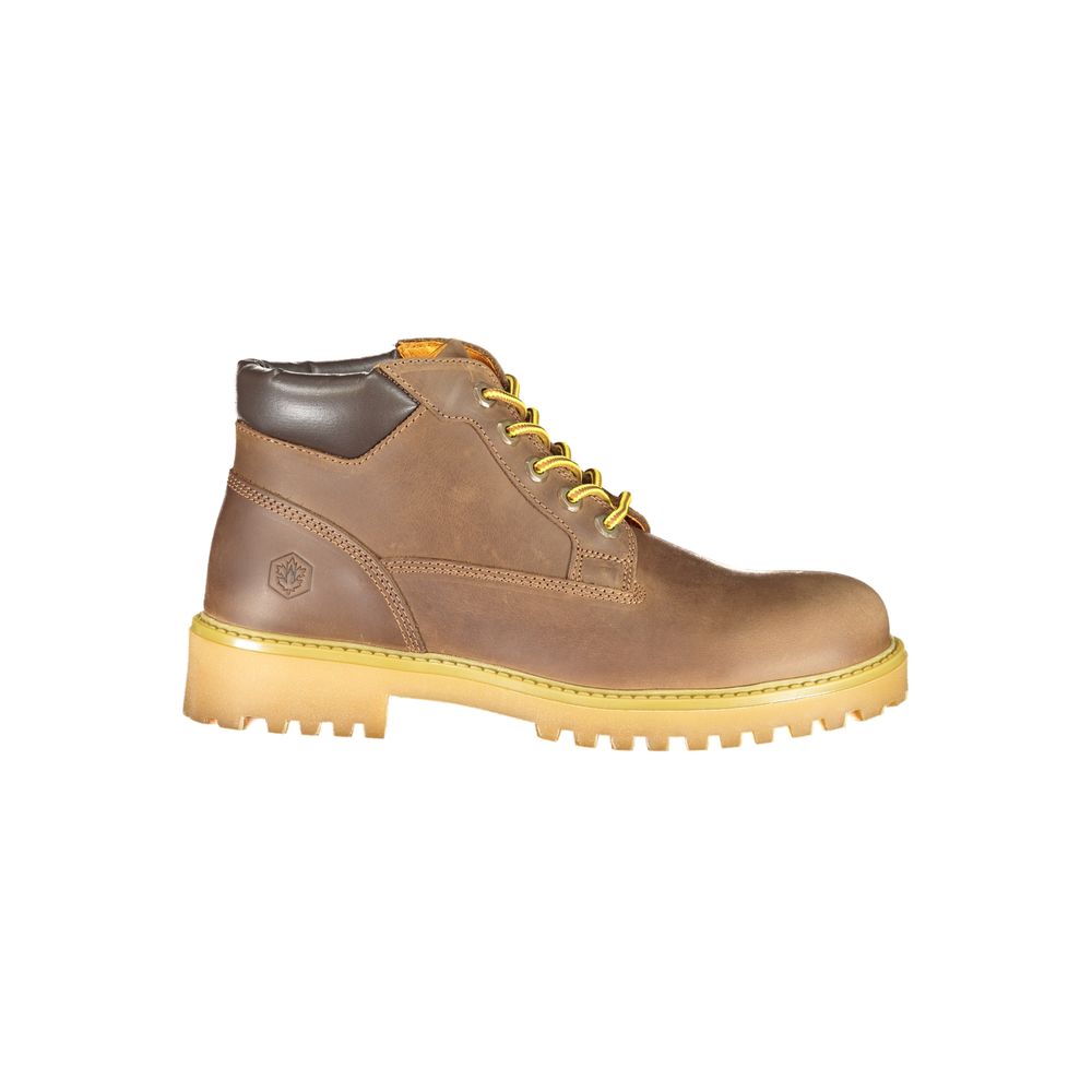 Baskets Homme Lumberjack Marrone en Cuir