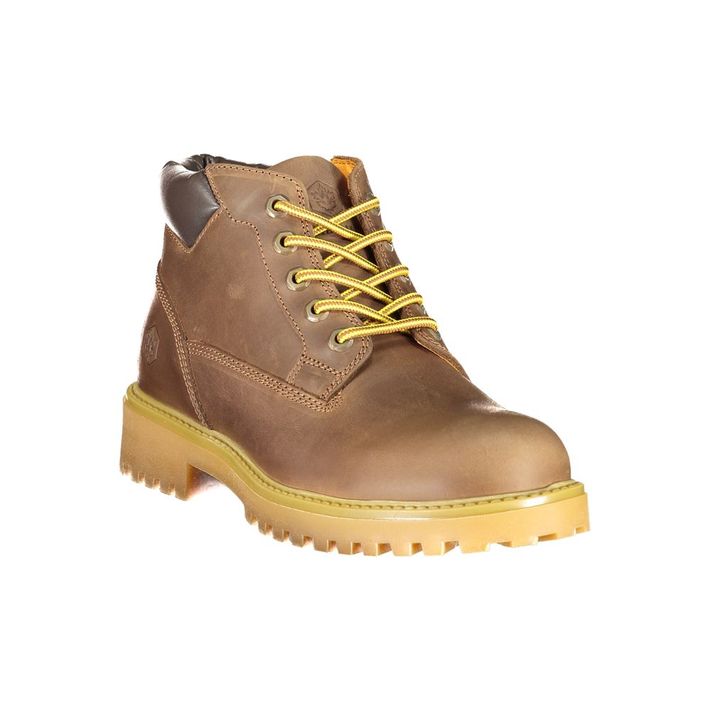 Baskets Homme Lumberjack Marrone en Cuir