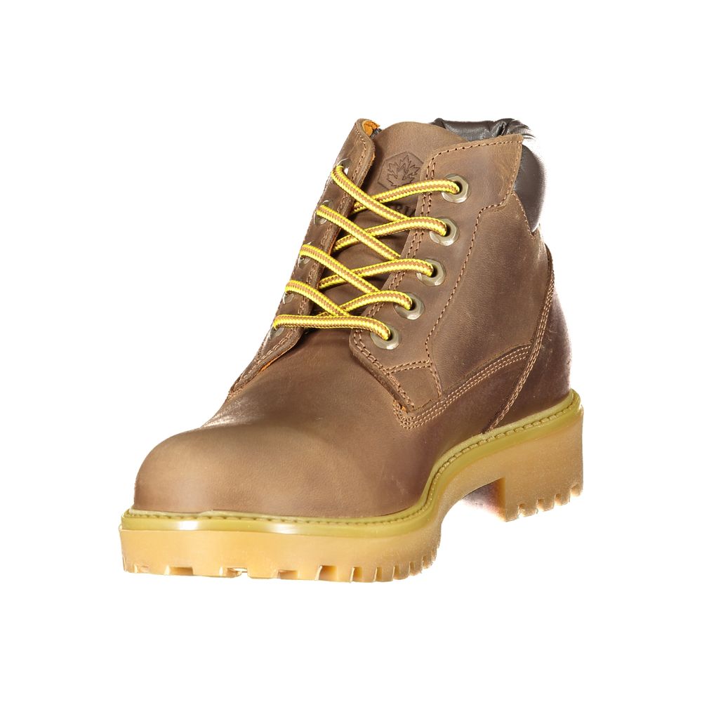 Baskets Homme Lumberjack Marrone en Cuir